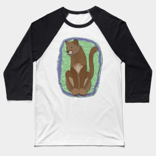 Paper craft mountain lion Baseball T-Shirt